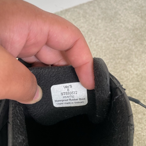 Sperry Top-Sider Gosling Black Rain Duck Boots Women Size 8 - Picture 7 of 8